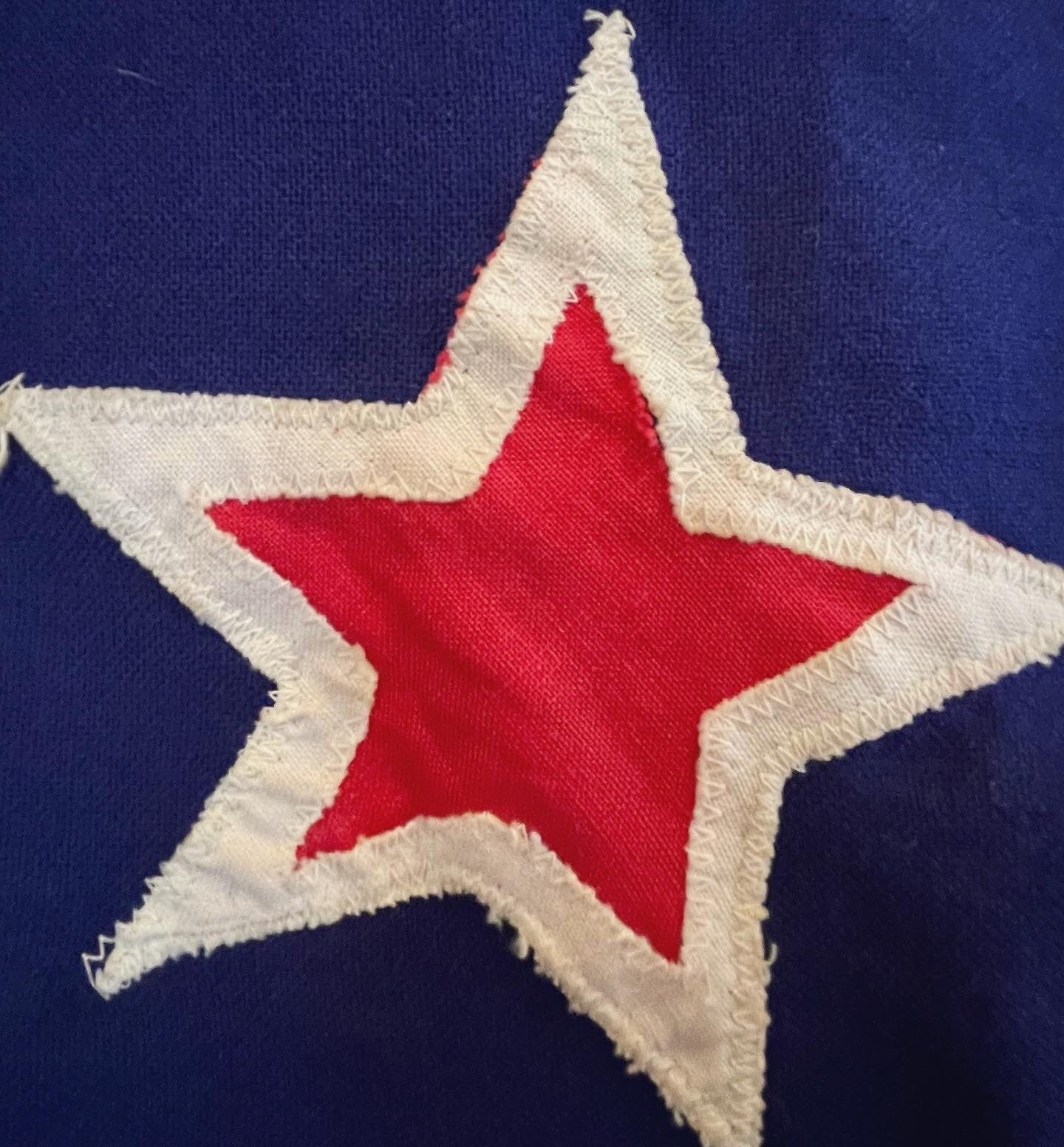 Vintage New Zealand flag - wool stitched antique flag