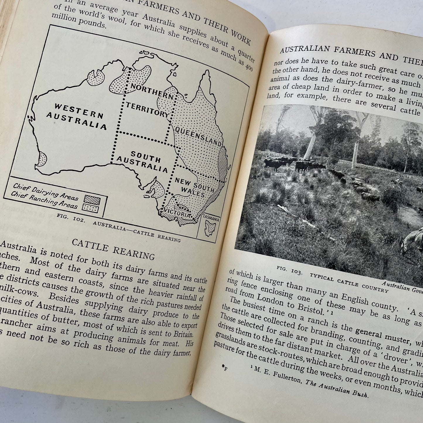 Vintage Africa, Australia and New Zealand book - vintage geography book