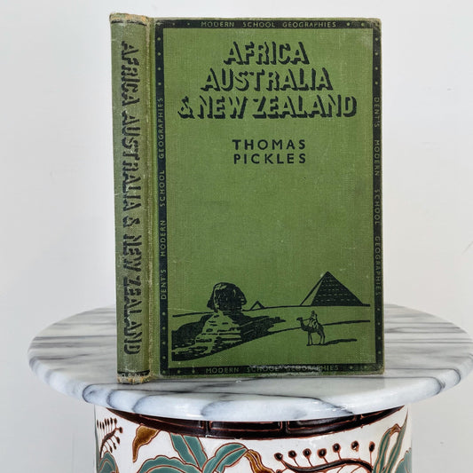 Vintage Africa, Australia and New Zealand book - vintage geography book