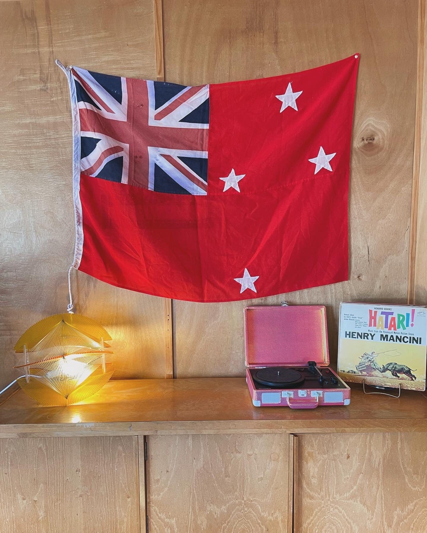 Vintage New Zealand nautical flag - Red Ensing ship flag