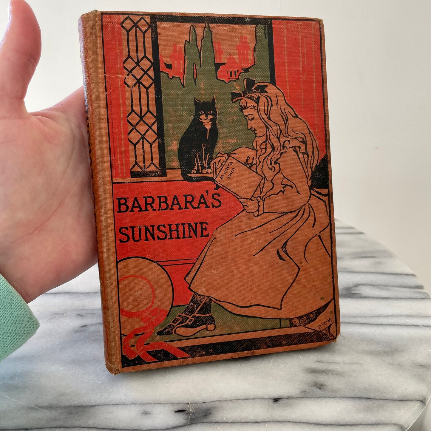 Black Cat book - Barbaras Sunshine Antique 1900s illustrated story book