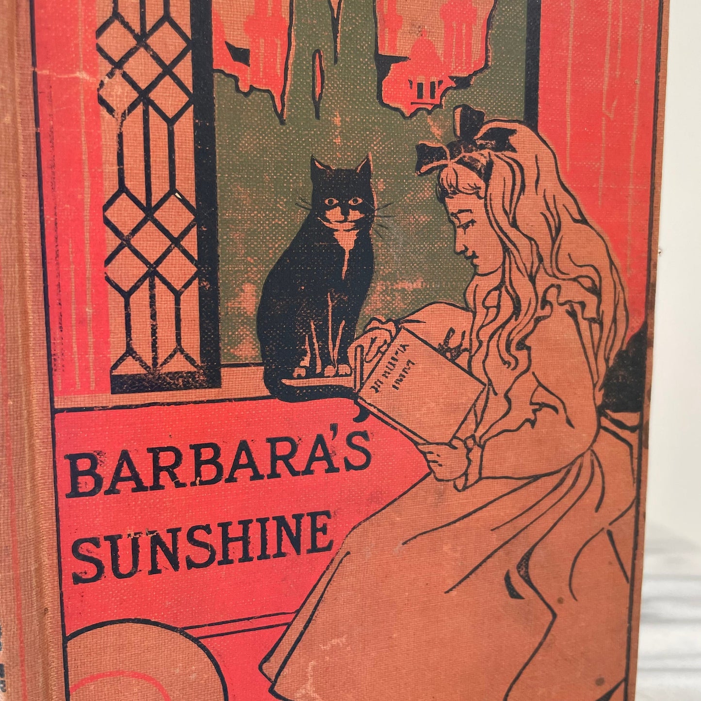 Black Cat book - Barbaras Sunshine Antique 1900s illustrated story book