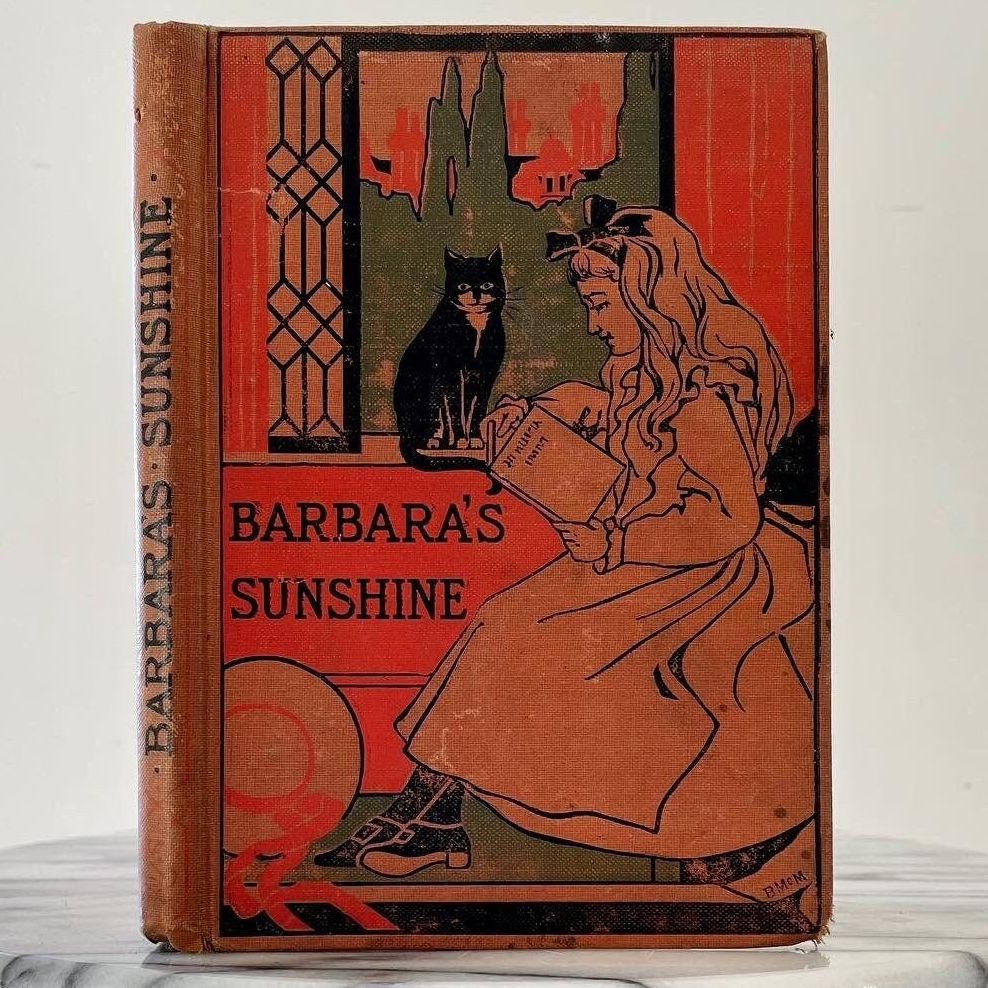 Black Cat book - Barbaras Sunshine Antique 1900s illustrated story book