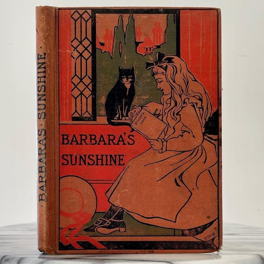 Black Cat book - Barbaras Sunshine Antique 1900s illustrated story book