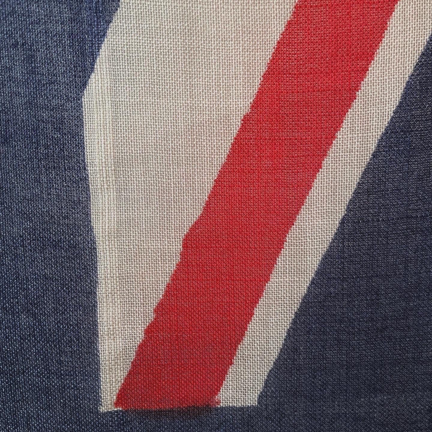 Antique New Zealand flag - large vintage linen flag