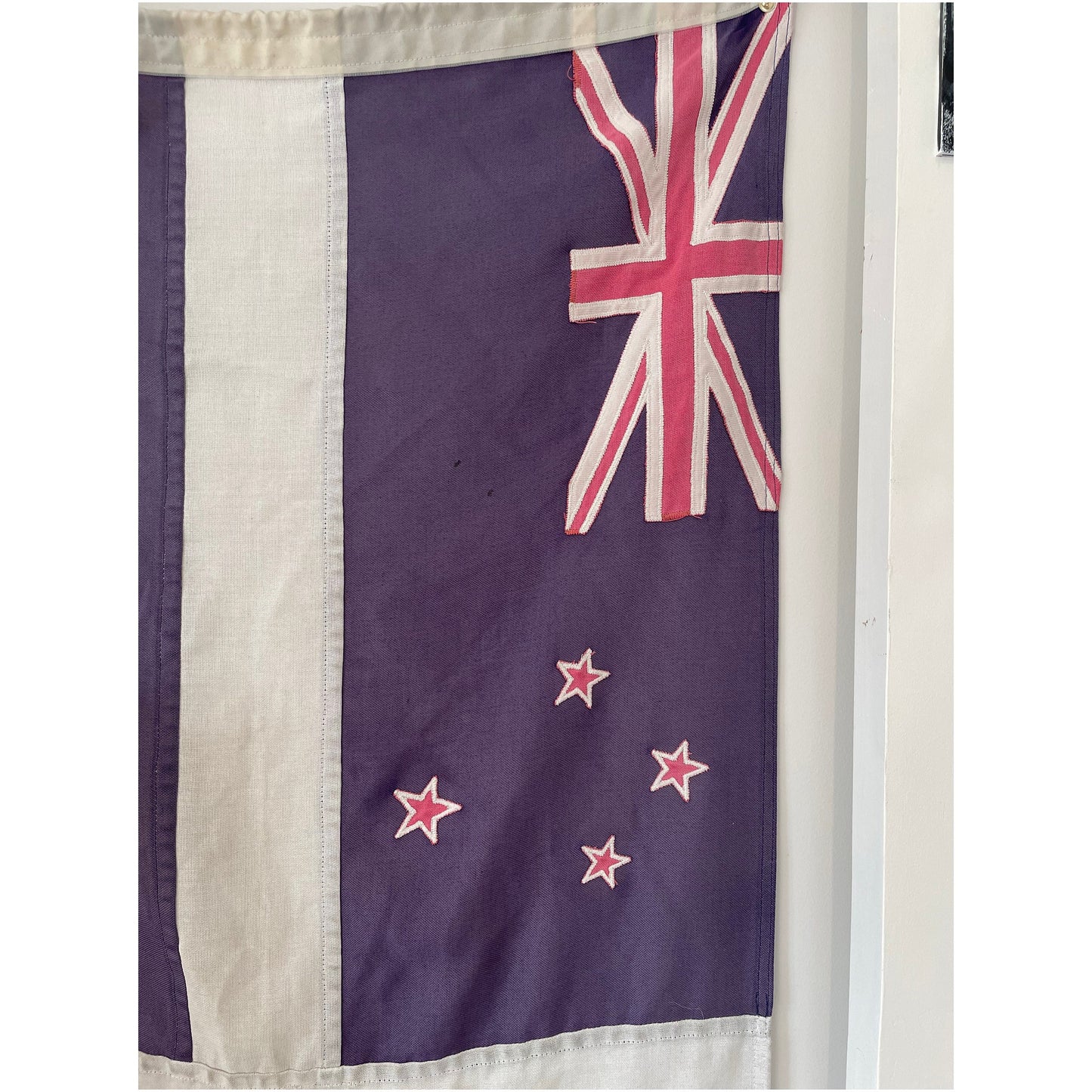 Vintage New Zealand nautical flag - Ensign of the Royal New Zealand Yacht Squadron